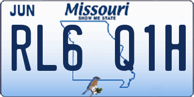 MO license plate RL6Q1H