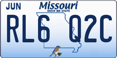 MO license plate RL6Q2C