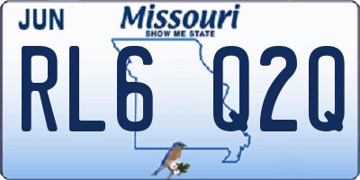 MO license plate RL6Q2Q