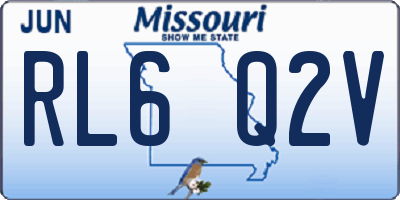 MO license plate RL6Q2V