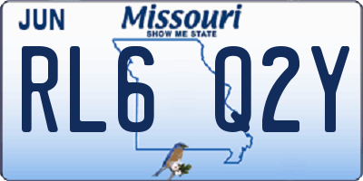 MO license plate RL6Q2Y