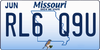 MO license plate RL6Q9U