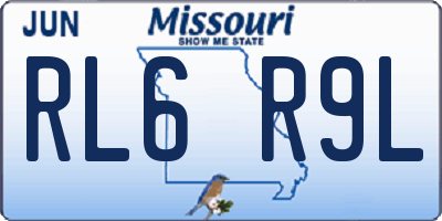 MO license plate RL6R9L