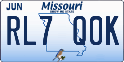 MO license plate RL7Q0K