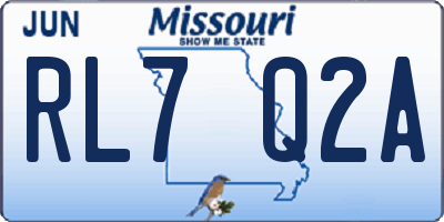 MO license plate RL7Q2A