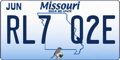 MO license plate RL7Q2E