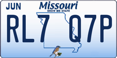 MO license plate RL7Q7P