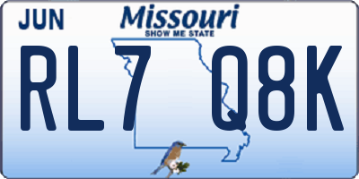 MO license plate RL7Q8K