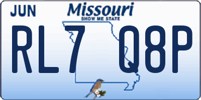 MO license plate RL7Q8P