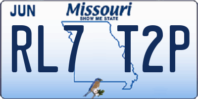 MO license plate RL7T2P