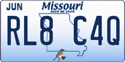 MO license plate RL8C4Q