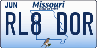 MO license plate RL8D0R