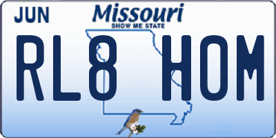 MO license plate RL8H0M