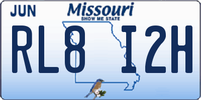 MO license plate RL8I2H