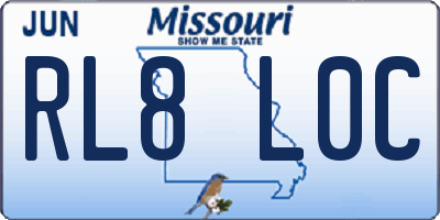 MO license plate RL8L0C