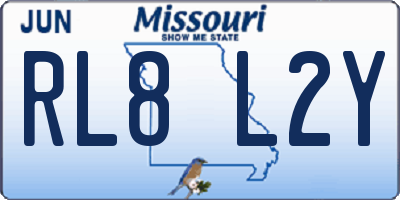 MO license plate RL8L2Y