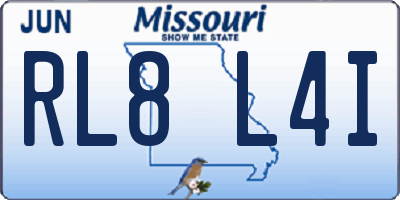 MO license plate RL8L4I