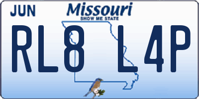 MO license plate RL8L4P