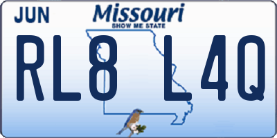 MO license plate RL8L4Q