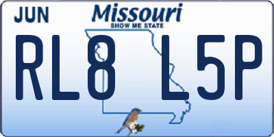 MO license plate RL8L5P