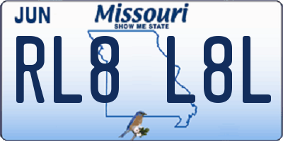 MO license plate RL8L8L