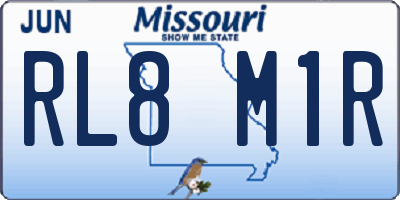 MO license plate RL8M1R