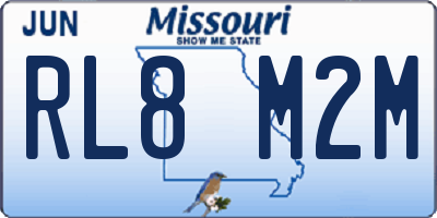 MO license plate RL8M2M