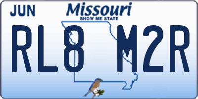 MO license plate RL8M2R