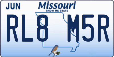 MO license plate RL8M5R