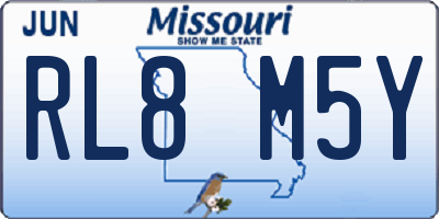 MO license plate RL8M5Y