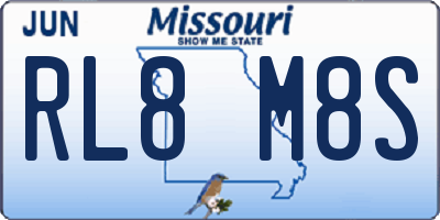 MO license plate RL8M8S