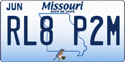 MO license plate RL8P2M