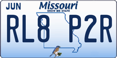 MO license plate RL8P2R