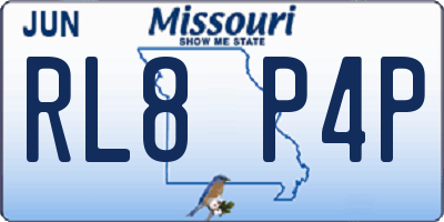 MO license plate RL8P4P