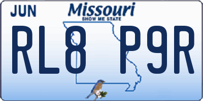 MO license plate RL8P9R