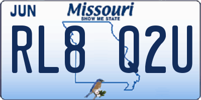 MO license plate RL8Q2U