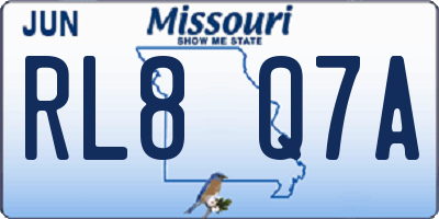 MO license plate RL8Q7A
