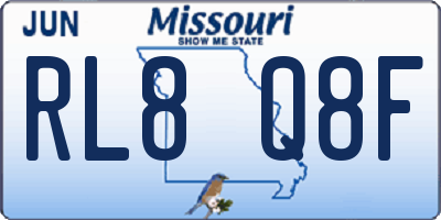 MO license plate RL8Q8F