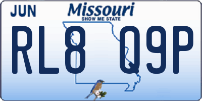 MO license plate RL8Q9P