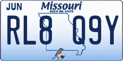MO license plate RL8Q9Y