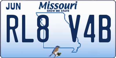 MO license plate RL8V4B