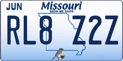 MO license plate RL8Z2Z