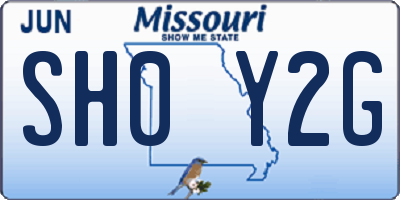 MO license plate SH0Y2G