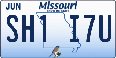 MO license plate SH1I7U