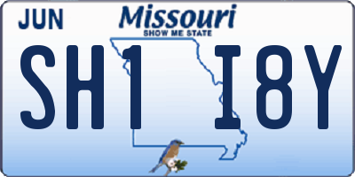 MO license plate SH1I8Y