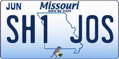 MO license plate SH1J0S