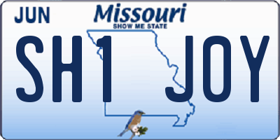 MO license plate SH1J0Y