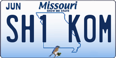 MO license plate SH1K0M