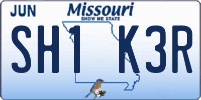 MO license plate SH1K3R
