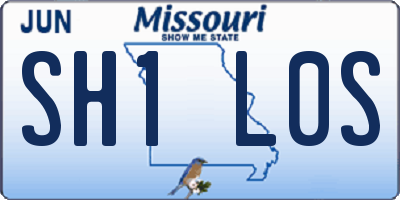 MO license plate SH1L0S